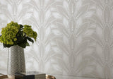 Astoria Pearl Cream Luxury Bead Wallpaper