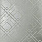 Metro Soft Grey Silver Luxury Geometric Wallpaper