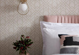 Metro Sand Neutral Luxury Geometric Wallpaper