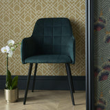 Metro Mustard Yellow Luxury Geometric Wallpaper