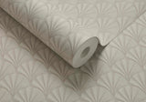 Elodie Ivory Cream Luxury Art Deco Wallpaper