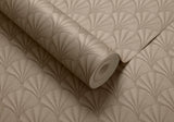 Elodie Honey Beige Luxury Art Deco Wallpaper