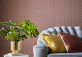 Elodie Coral Pink Luxury Art Deco Wallpaper