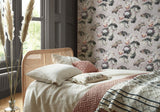 Water Lilies Chamomile Pink Luxury Floral Wallpaper