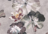 Water Lilies Chamomile Pink Luxury Floral Wallpaper