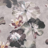 Water Lilies Chamomile Pink Luxury Floral Wallpaper