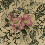 Hedgerow Bracken Gold Luxury Feature Wallpaper