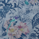 Hedgerow Blue Dusk Luxury Feature Wallpaper