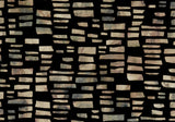 Fusion Bracken Black Luxury Flock Wallpaper