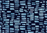 Fusion Blue Dusk Luxury Flock Wallpaper