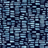Fusion Blue Dusk Luxury Flock Wallpaper