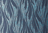 Ripple Blue Dusk Luxury Feature Wallpaper