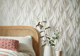 Ripple Shimmer Gold and Cream Luxury Feature Wallpaper