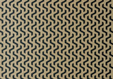 Rattan Bracken Gold and Black Luxury Geometric Wallpaper