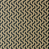 Rattan Bracken Gold and Black Luxury Geometric Wallpaper