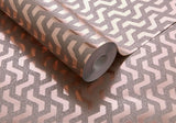 Rattan Rose Gold Luxury Foil Wallpaper
