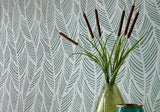 Bramble Mineral Green Luxury Bead Wallpaper