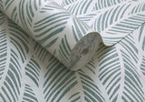 Bramble Mineral Green Luxury Bead Wallpaper