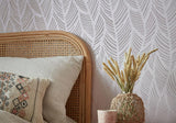 Bramble Chamomile Pink Luxury Bead Wallpaper