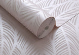 Bramble Chamomile Pink Luxury Bead Wallpaper