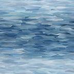 Prism Blue Dusk Luxury Geometric Wallpaper