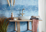 Prism Blue Dusk Luxury Geometric Wallpaper