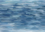 Prism Blue Dusk Luxury Geometric Wallpaper