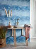 Prism Blue Dusk Luxury Geometric Wallpaper