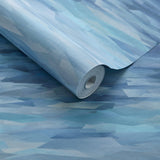 Prism Blue Dusk Luxury Geometric Wallpaper