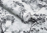 Pavilion Stone Grey Luxury Toile Wallpaper