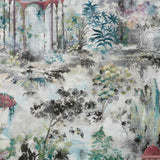 Pavilion Fern Green Luxury Toile Wallpaper