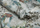Pavilion Fern Green Luxury Toile Wallpaper