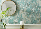 Ornamenta Aqua Green Luxury Damask Wallpaper
