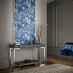Ornamenta Indigo Blue Luxury Damask Wallpaper