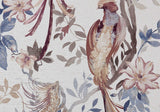 Bird Sonnet Chambray Blue Luxury Paperweave Wall Mural