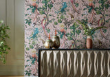 Bird Sonnet Blush Pink Luxury Bird Wallpaper