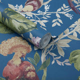 Bird Sonnet Royal Blue Luxury Bird Wallpaper