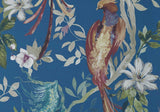 Bird Sonnet Royal Blue Luxury Bird Wallpaper