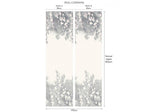 Trailing Magnolia Mist Grey Luxury Floral Paperweave Mural
