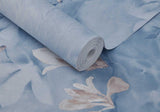 Trailing Magnolia Chambray Blue Luxury Floral Wall Mural