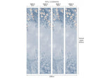 Trailing Magnolia Chambray Blue Luxury Floral Wall Mural