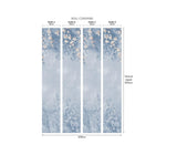 Trailing Magnolia Chambray Blue Luxury Floral Wall Mural