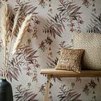 Essence Pink Quartz Luxury Floral Wallpaper