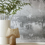 Serenity Sepia Grey Luxury Tree Wallpaper