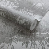 Serenity Sepia Grey Luxury Tree Wallpaper