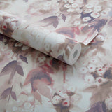 Cascade Warm Sand Pink Luxury Floral Wallpaper