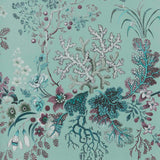 Kilburn's Coral - Mist Green Wallpaper