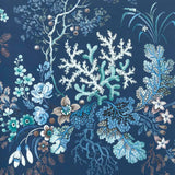 Kilburn's Coral - Ocean Blue Wallpaper