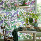 Floribunda - Lavender Dream Lilac Wallpaper
