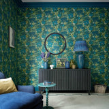 Mandarin Garden - Jade Green Wallpaper